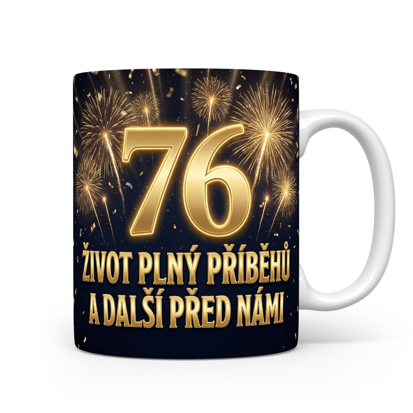 Narozeninový hrnek s číslem 76