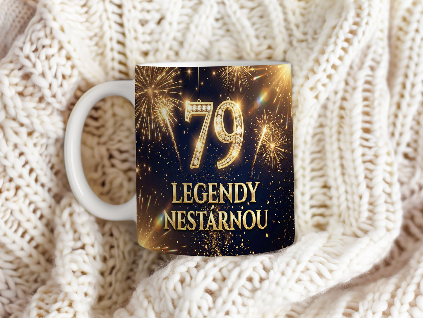 Narozeninový hrnek 79 let – LEGENDY NESTÁRNOU