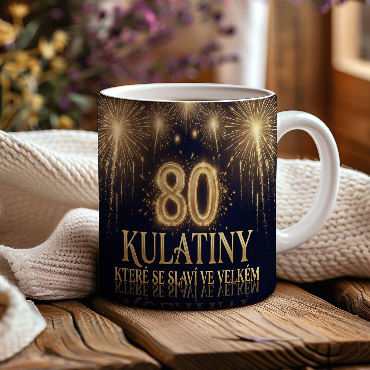 Narozeninový hrnek 80 let – KULATINY KTERÉ SE SLAVÍ VE VELKÉM