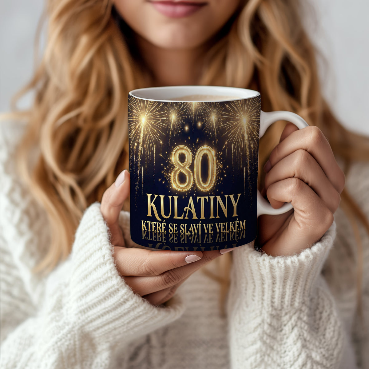 Narozeninový hrnek 80 let – KULATINY KTERÉ SE SLAVÍ VE VELKÉM