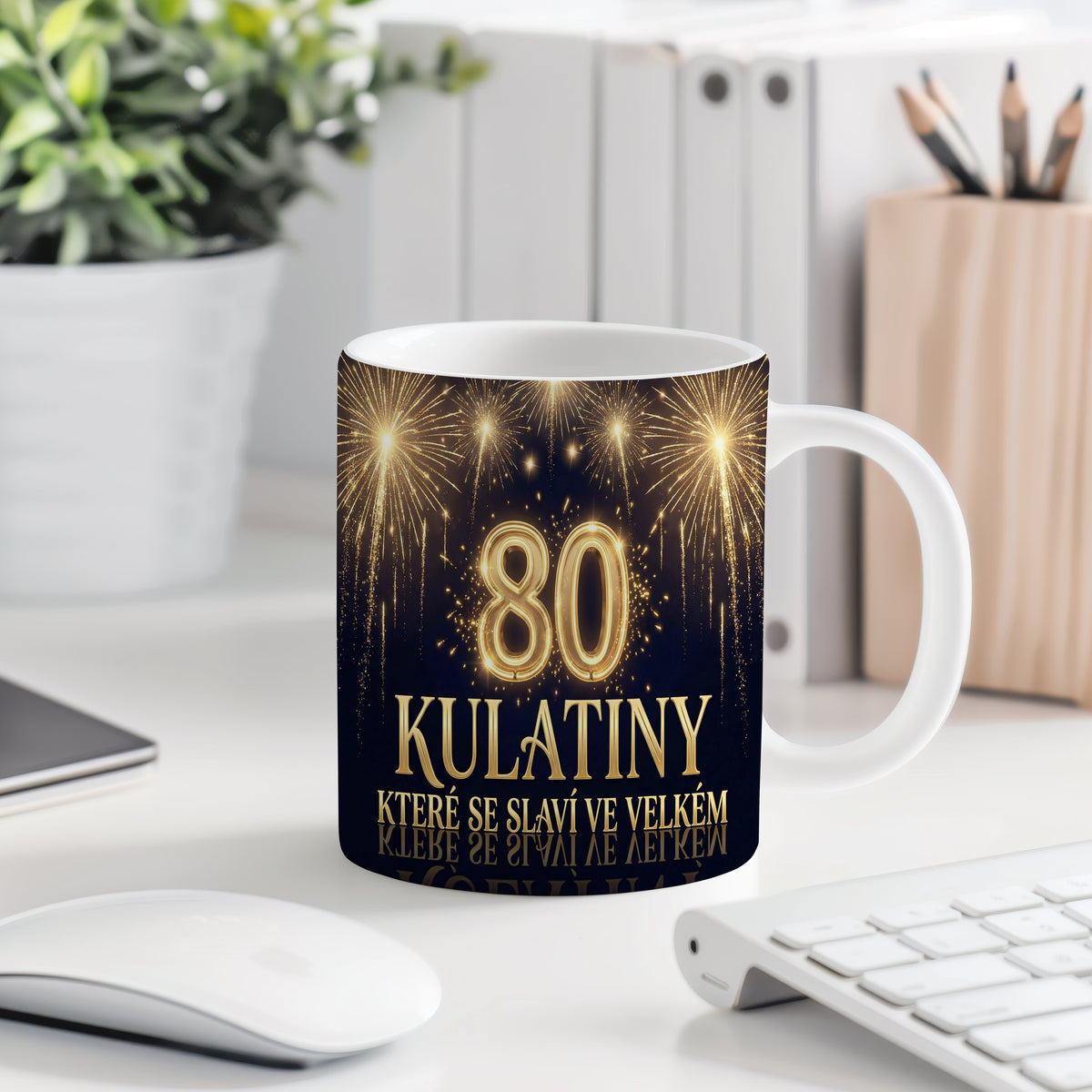 Narozeninový hrnek 80 let – KULATINY KTERÉ SE SLAVÍ VE VELKÉM