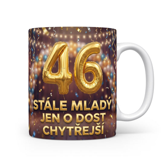 Narozeninový hrnek s číslem 46