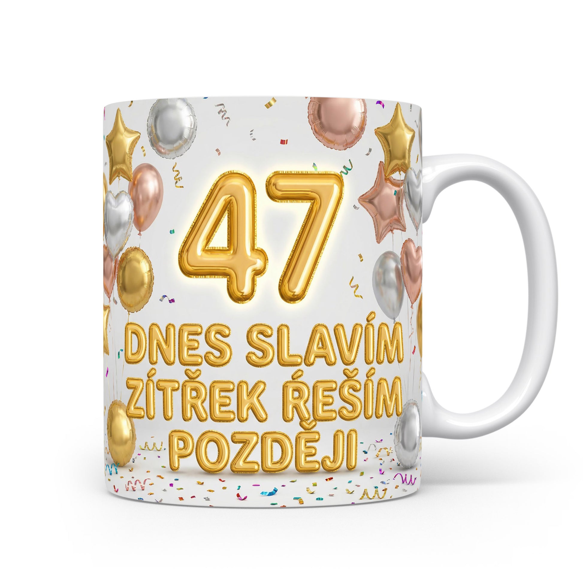 Narozeninový hrnek s číslem 47