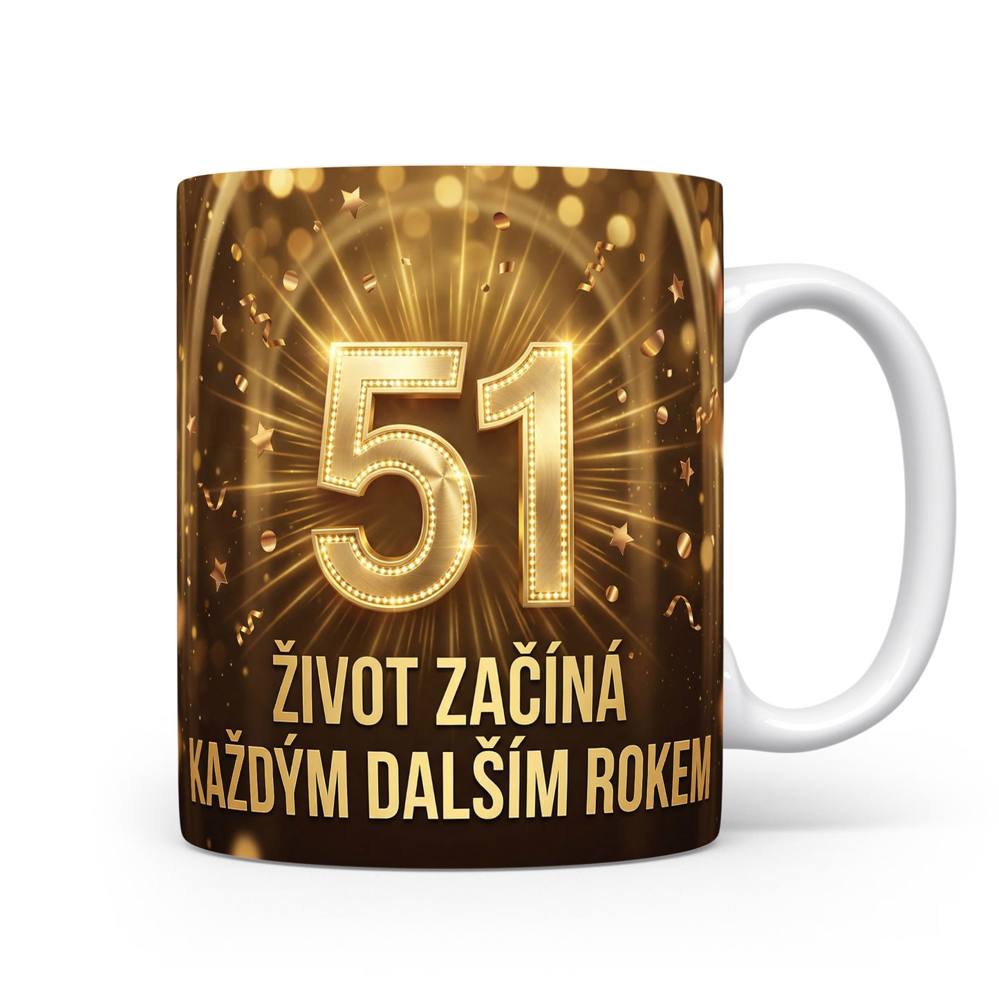 Narozeninový hrnek s číslem 51