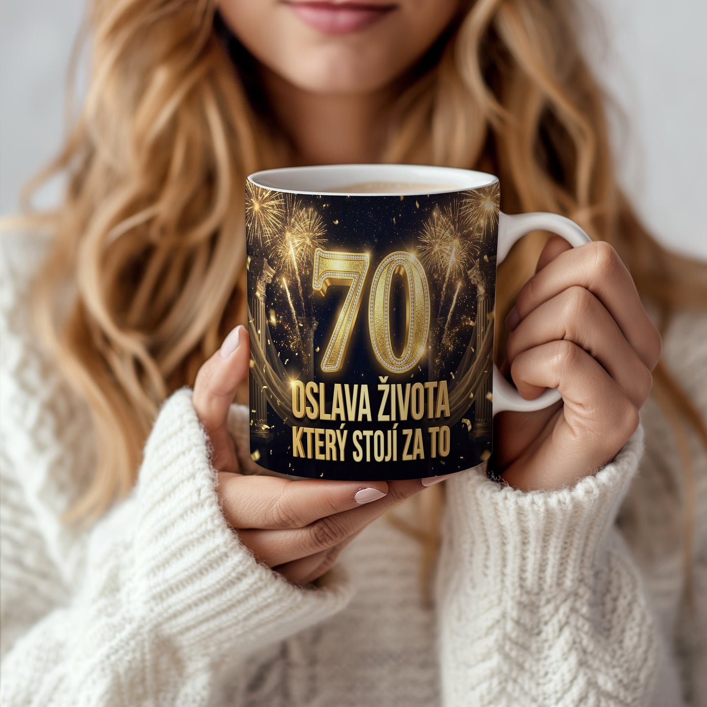 Narozeninový hrnek 70 let – OSLAVA ŽIVOTA, KTERÝ STOJÍ ZA TO