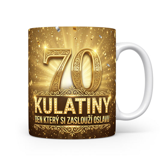 Hrnček s nápisem k 70. narozeninám