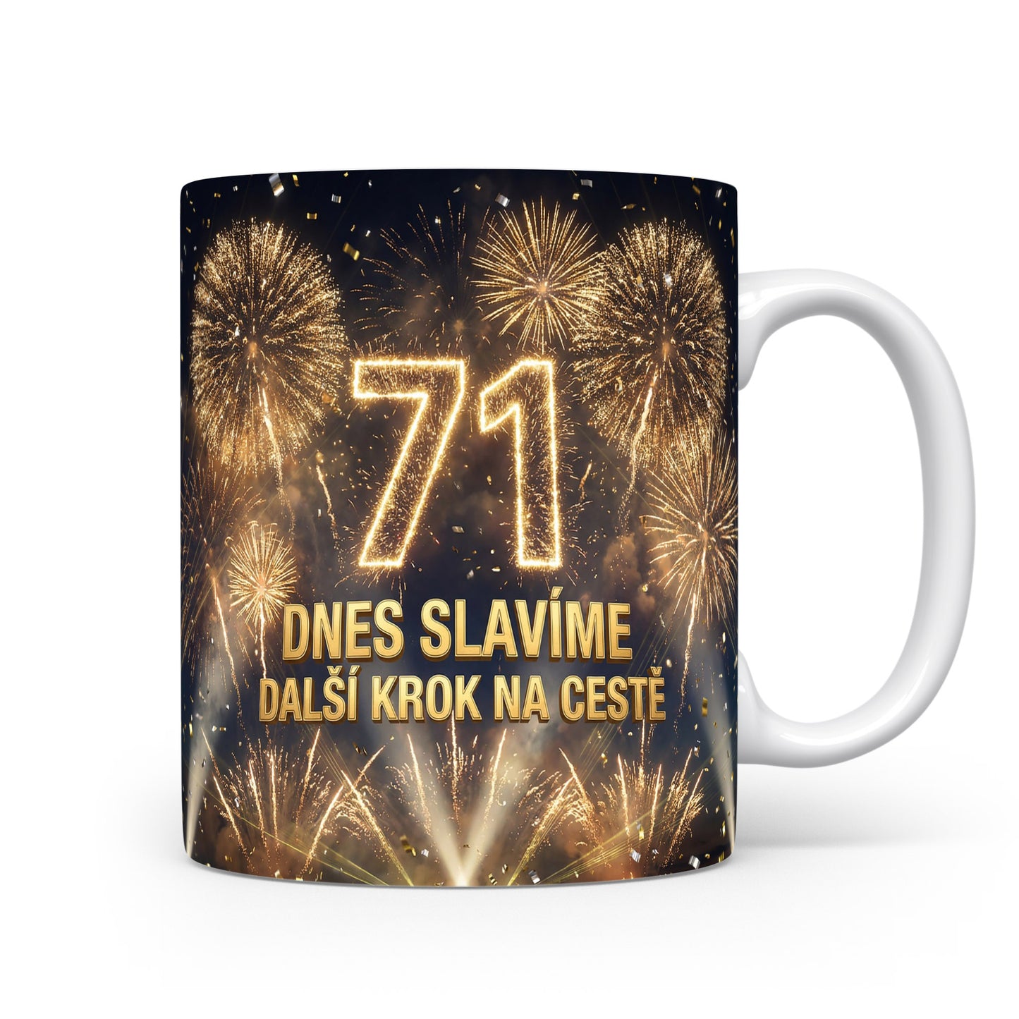 Narozeninový hrnek s číslem 71