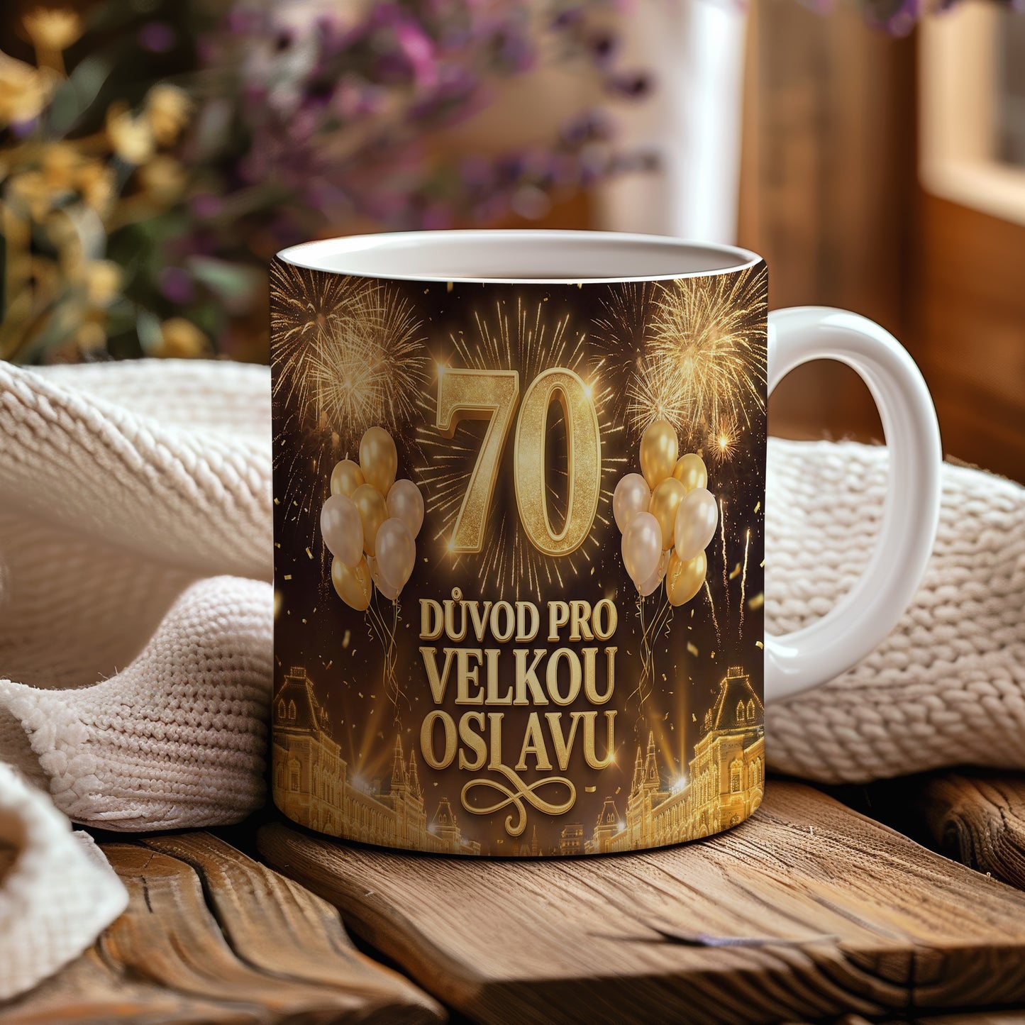 Narozeninový hrnek 70 let – DŮVOD PRO VELKOU OSLAVU
