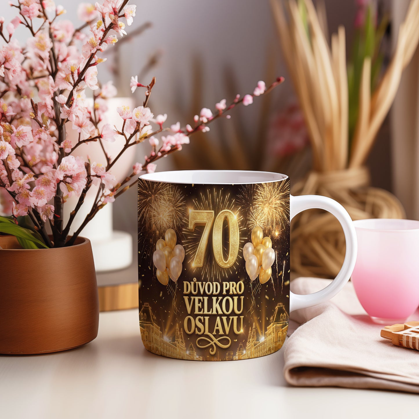 Narozeninový hrnek 70 let – DŮVOD PRO VELKOU OSLAVU