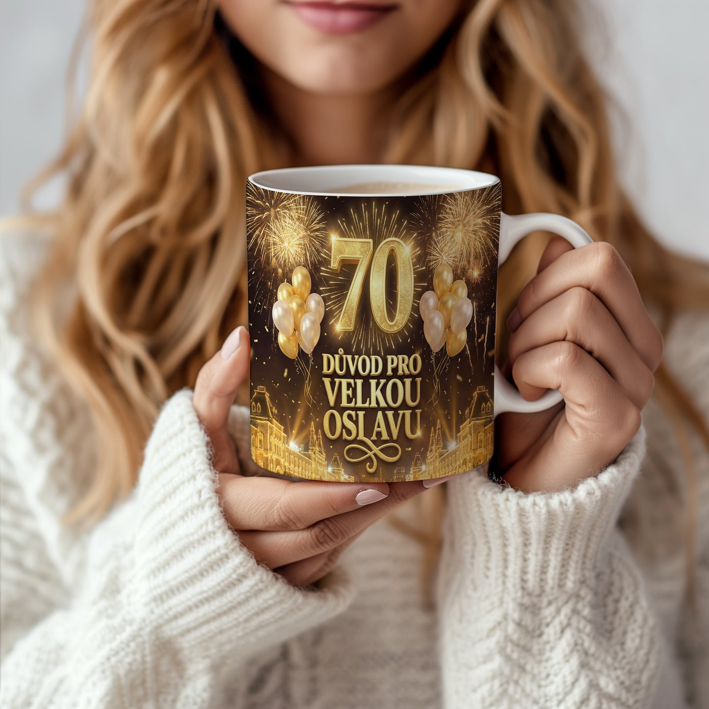 Narozeninový hrnek 70 let – DŮVOD PRO VELKOU OSLAVU