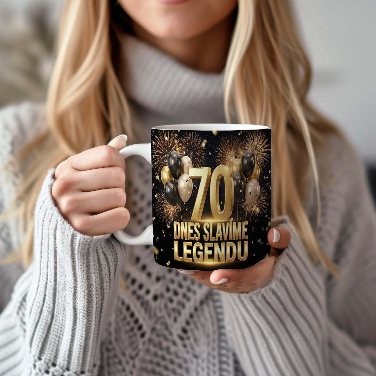 Narozeninový hrnek 70 let – DNES SLAVÍME LEGENDU