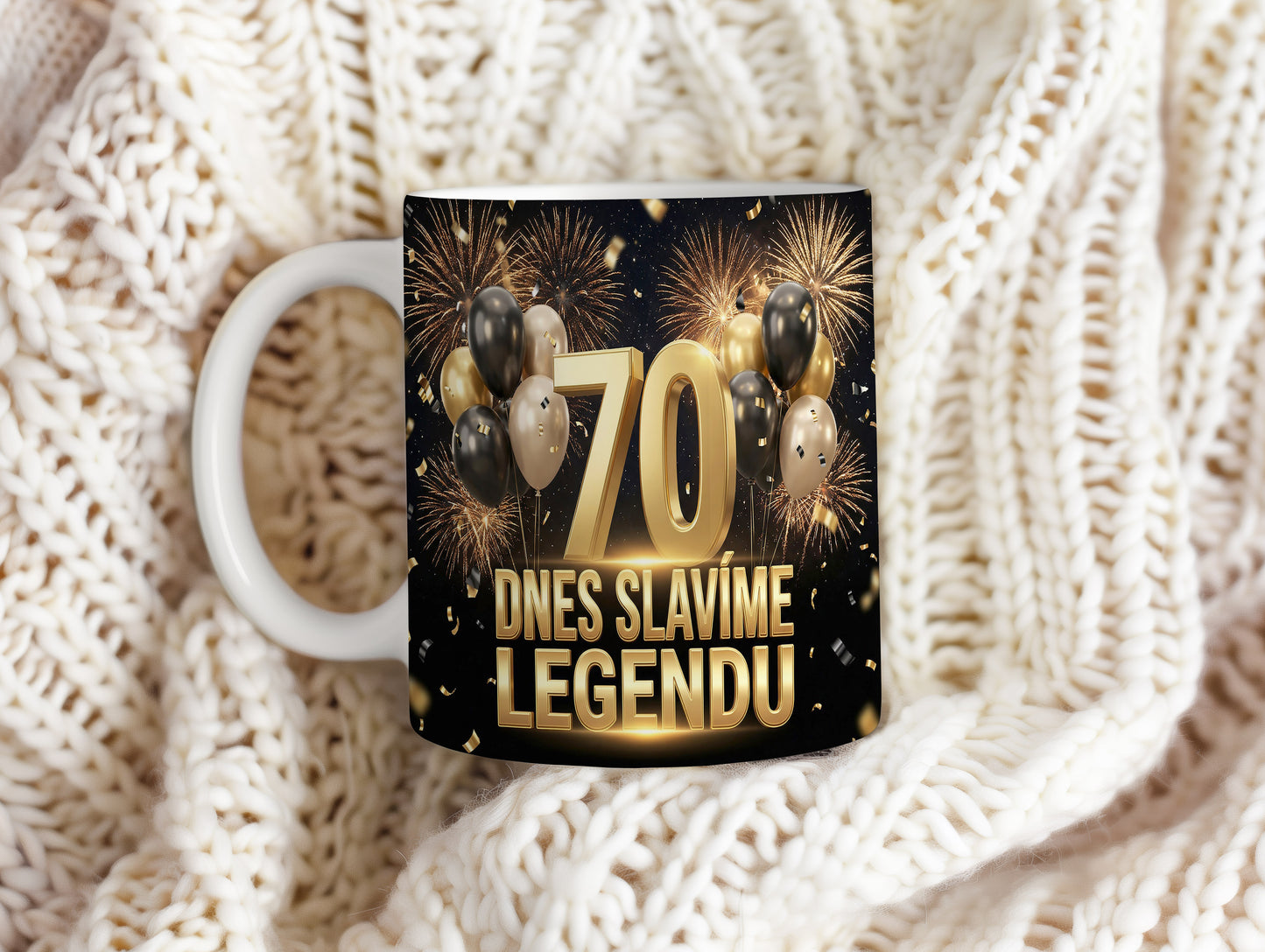 Narozeninový hrnek 70 let – DNES SLAVÍME LEGENDU