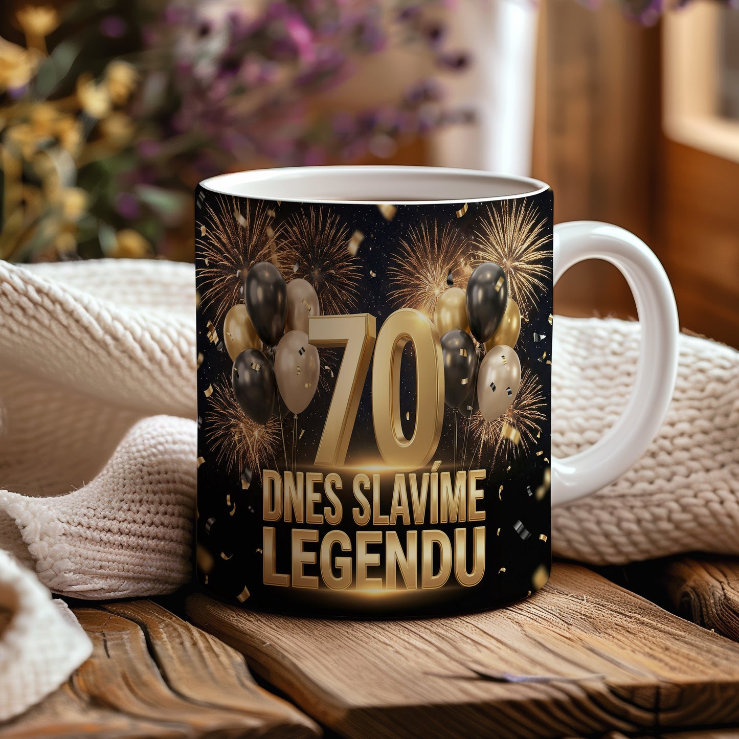 Narozeninový hrnek 70 let – DNES SLAVÍME LEGENDU