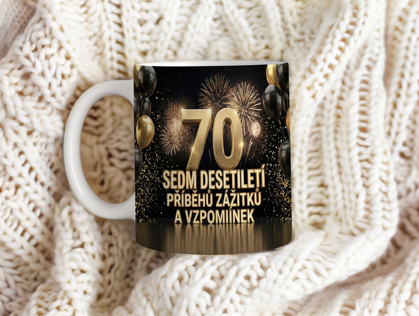 Narozeninový hrnek 70 let – SEDM DESETILETÍ PŘÍBĚHŮ ZÁŽITKŮ A VZPOMÍNEK