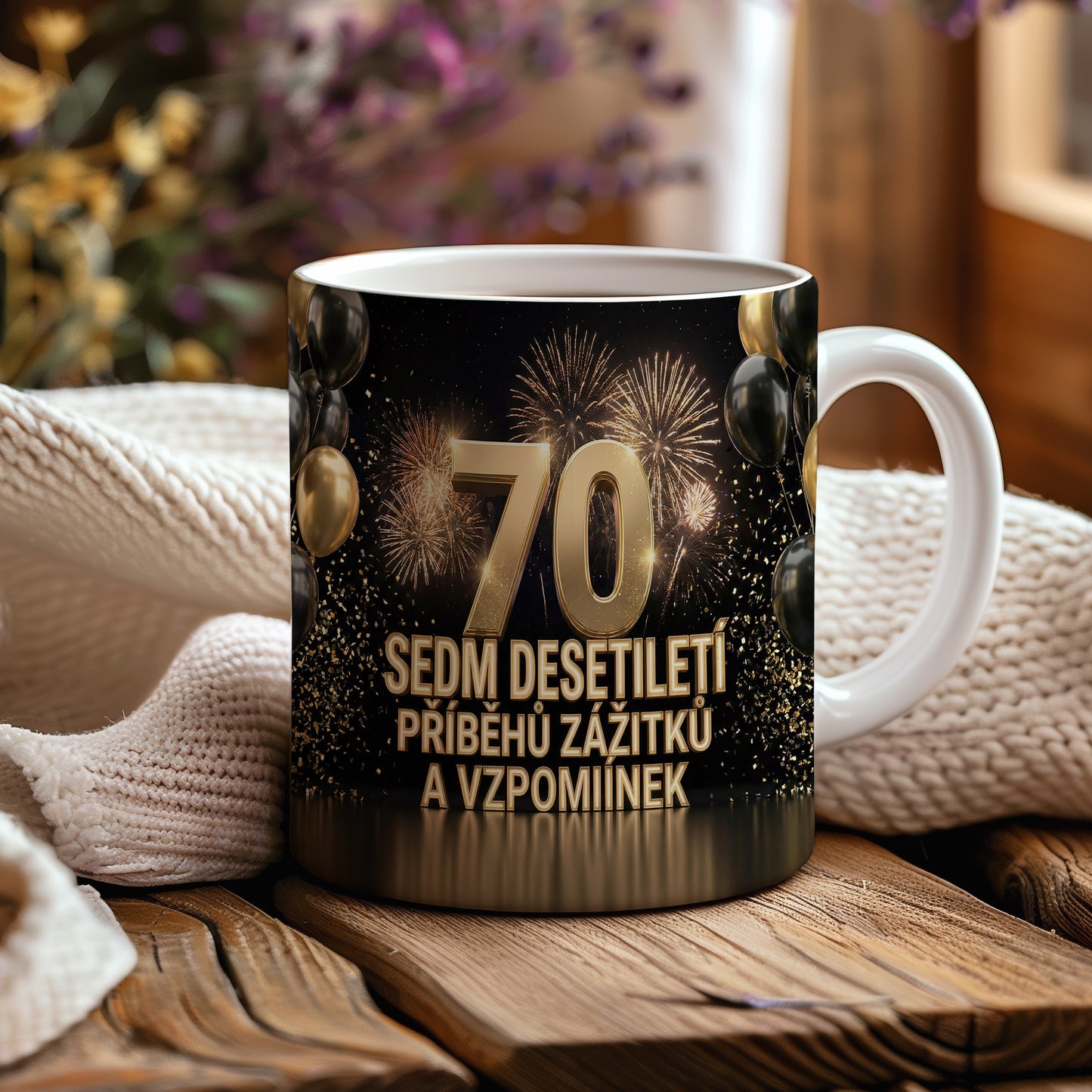 Narozeninový hrnek 70 let – SEDM DESETILETÍ PŘÍBĚHŮ ZÁŽITKŮ A VZPOMÍNEK