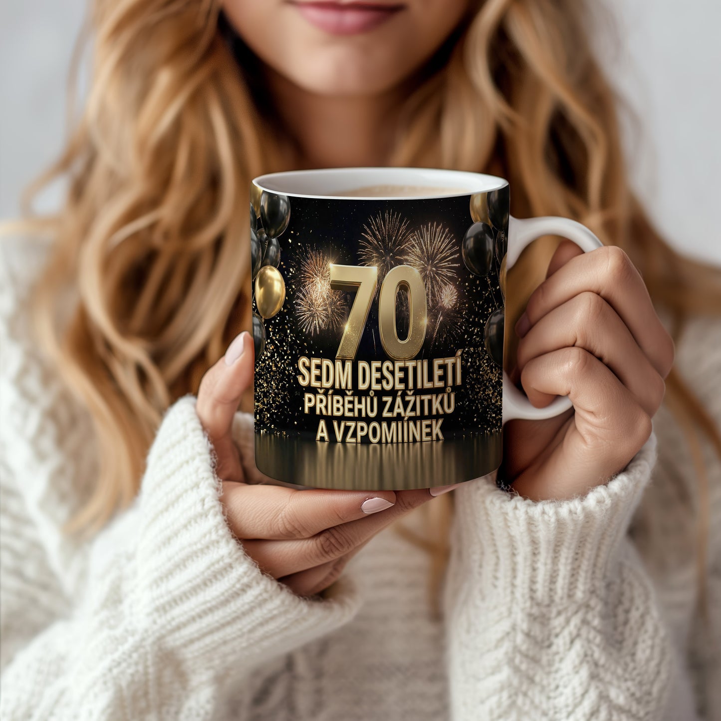 Narozeninový hrnek 70 let – SEDM DESETILETÍ PŘÍBĚHŮ ZÁŽITKŮ A VZPOMÍNEK