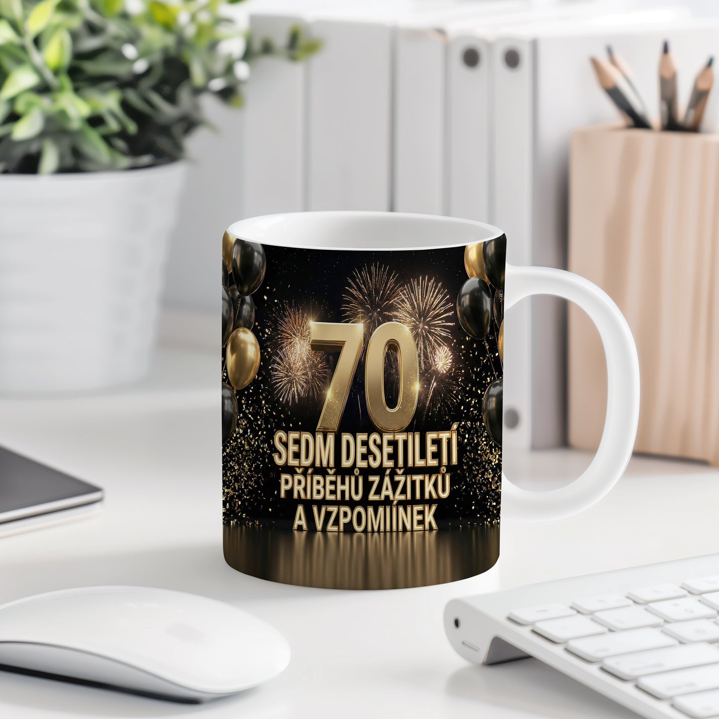 Narozeninový hrnek 70 let – SEDM DESETILETÍ PŘÍBĚHŮ ZÁŽITKŮ A VZPOMÍNEK