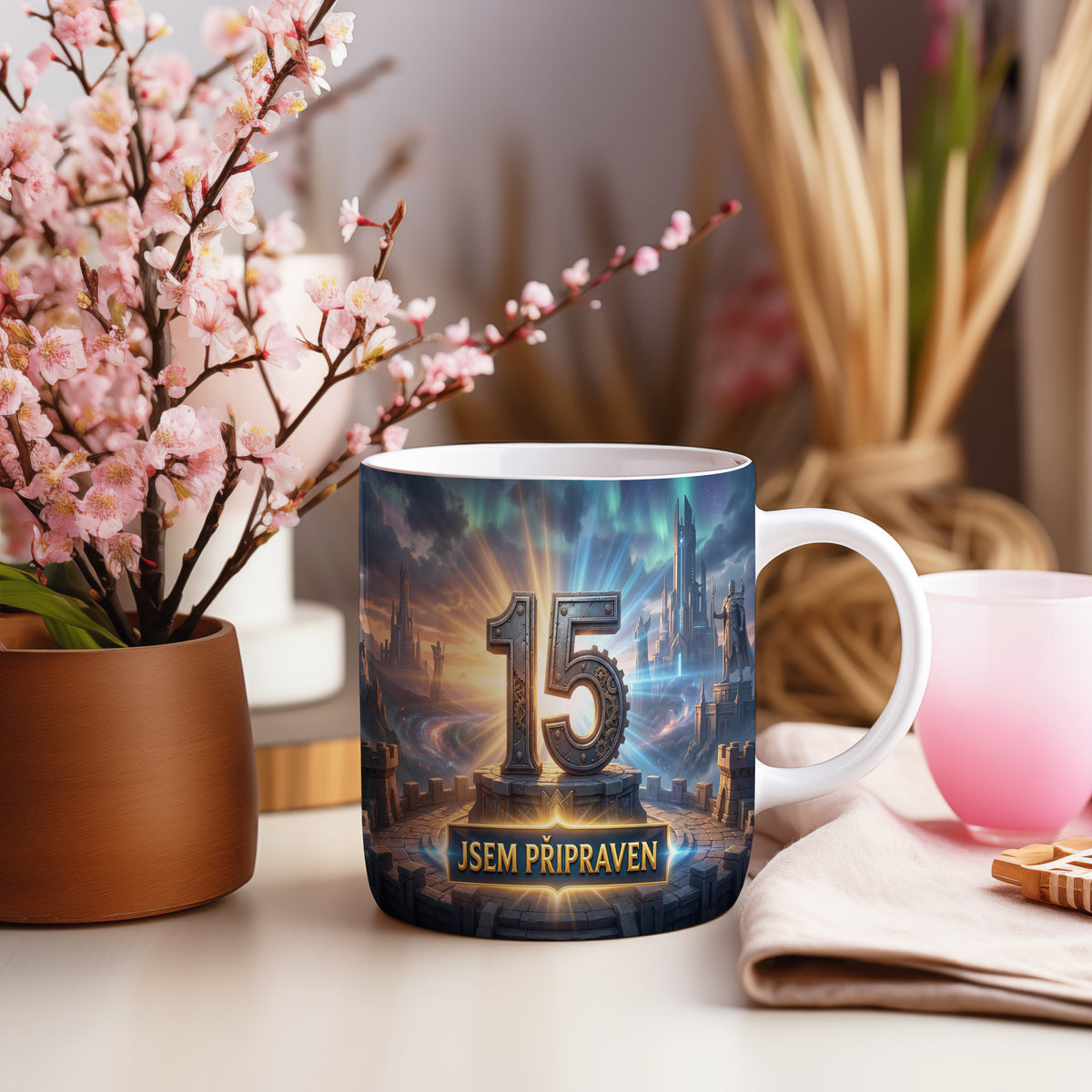 Narozeninový hrnek 15 let – JSEM PŘIPRAVEN