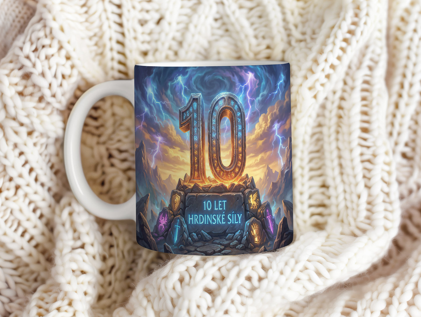 Narozeninový hrnek 10 let – 10 LET HRDINSKÉ SÍLY