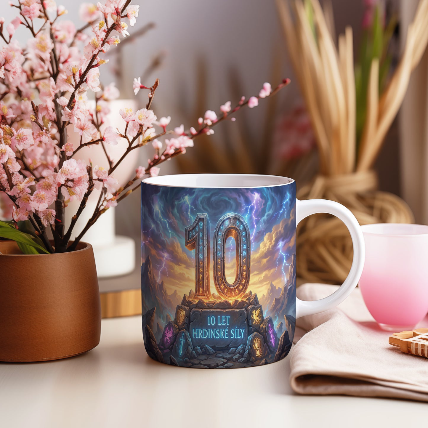 Narozeninový hrnek 10 let – 10 LET HRDINSKÉ SÍLY