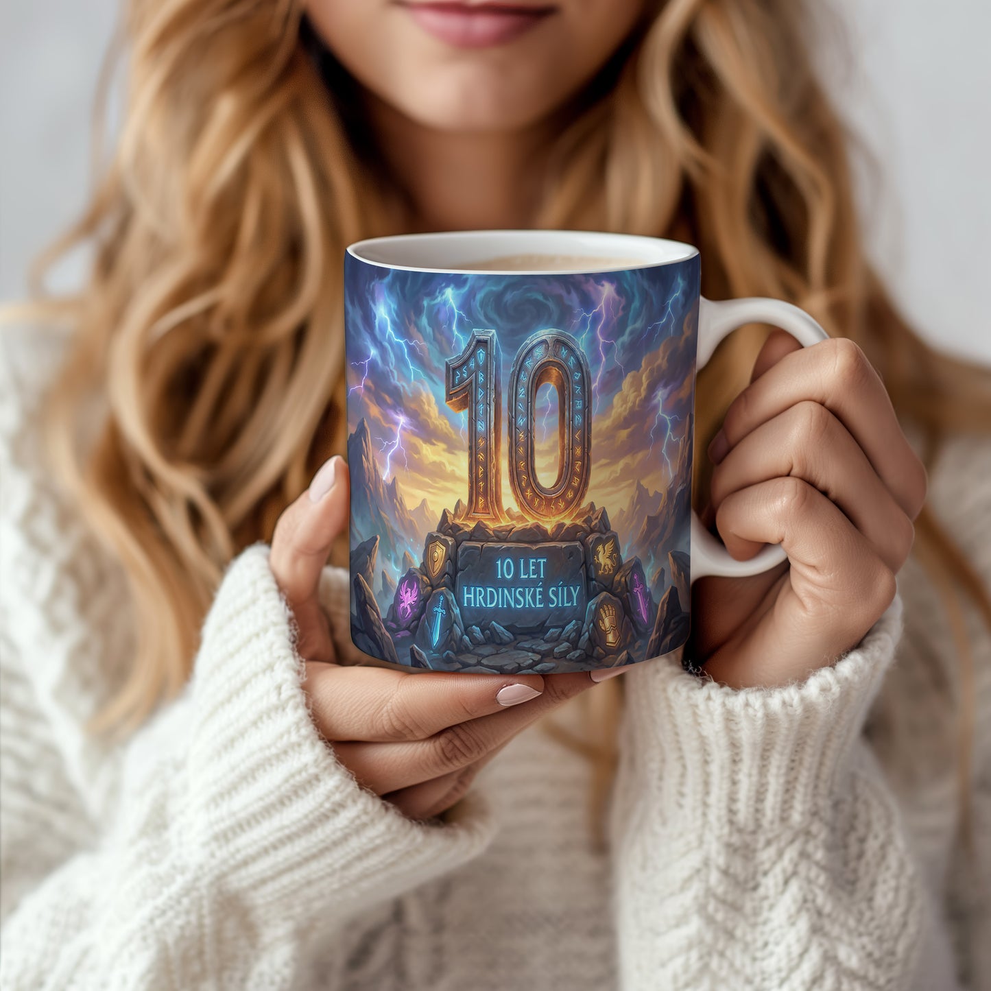 Narozeninový hrnek 10 let – 10 LET HRDINSKÉ SÍLY