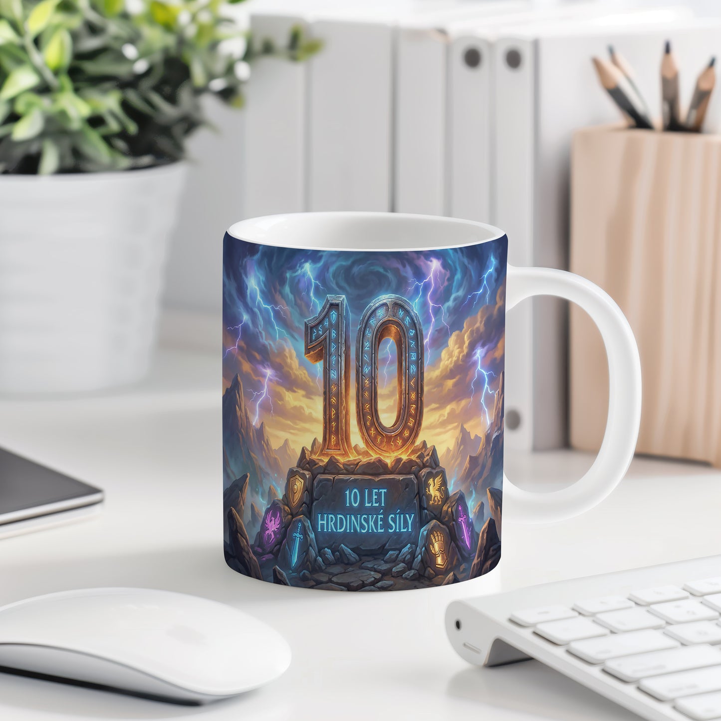 Narozeninový hrnek 10 let – 10 LET HRDINSKÉ SÍLY