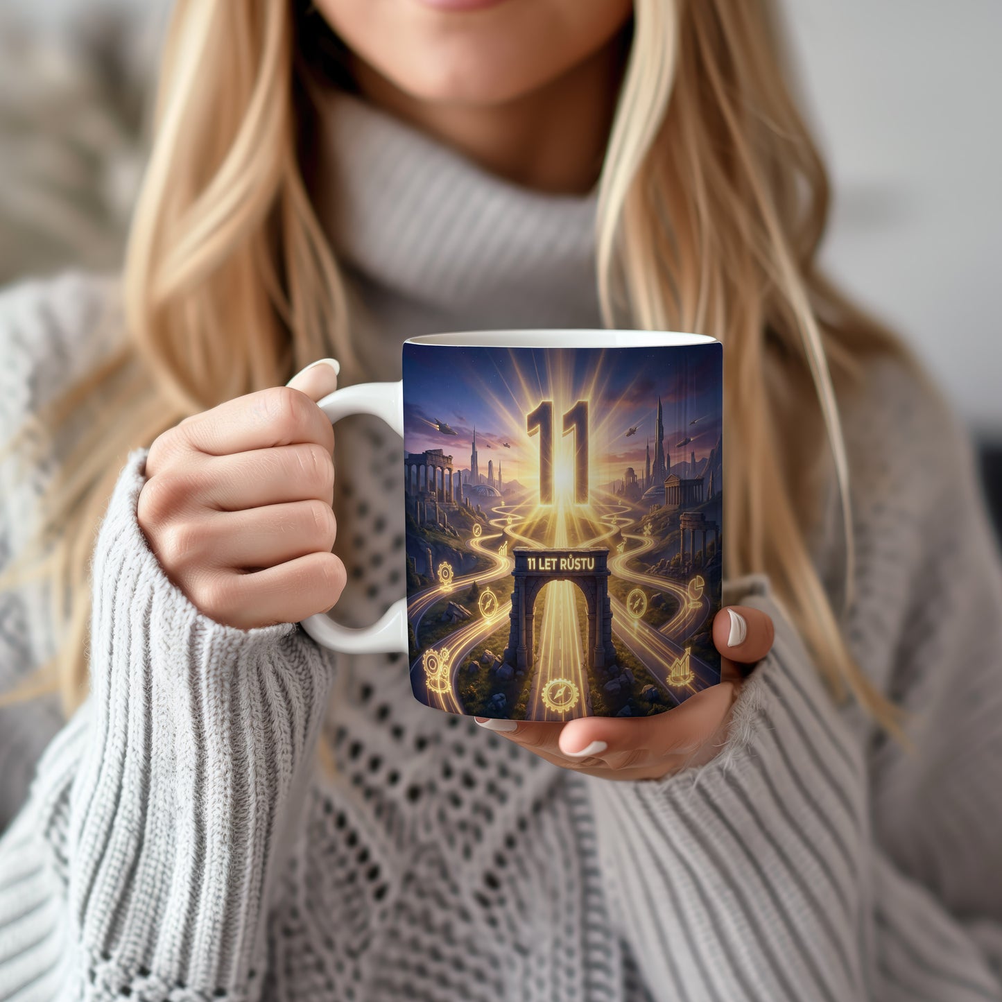 Narozeninový hrnek 11 let – 11 LET RŮSTU