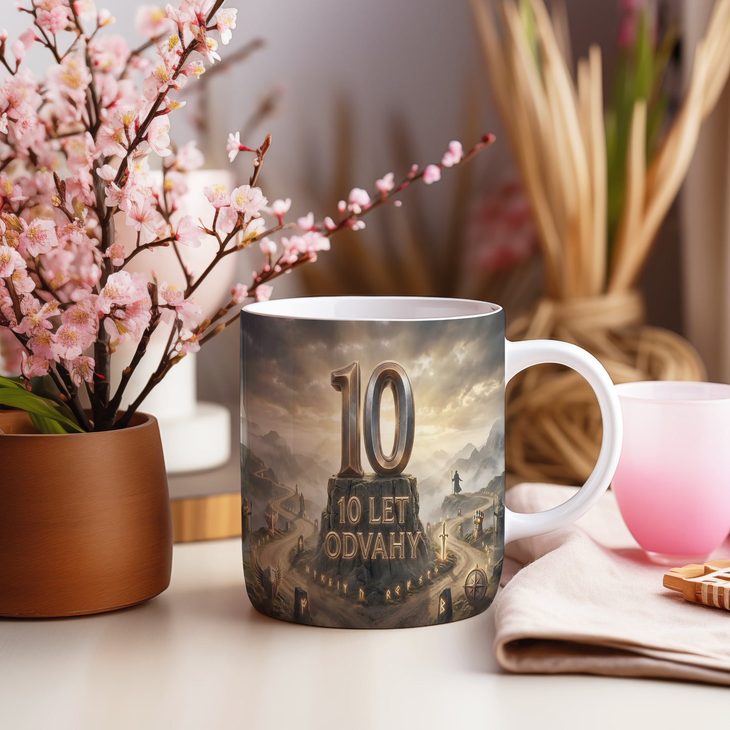 Narozeninový hrnek 10 let – 10 LET ODVAHY