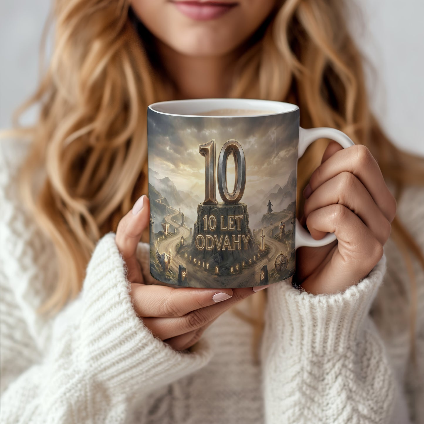 Narozeninový hrnek 10 let – 10 LET ODVAHY