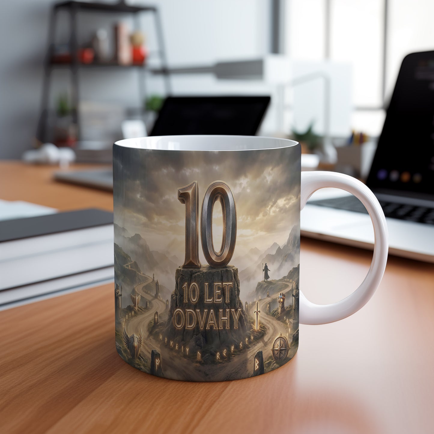 Narozeninový hrnek 10 let – 10 LET ODVAHY