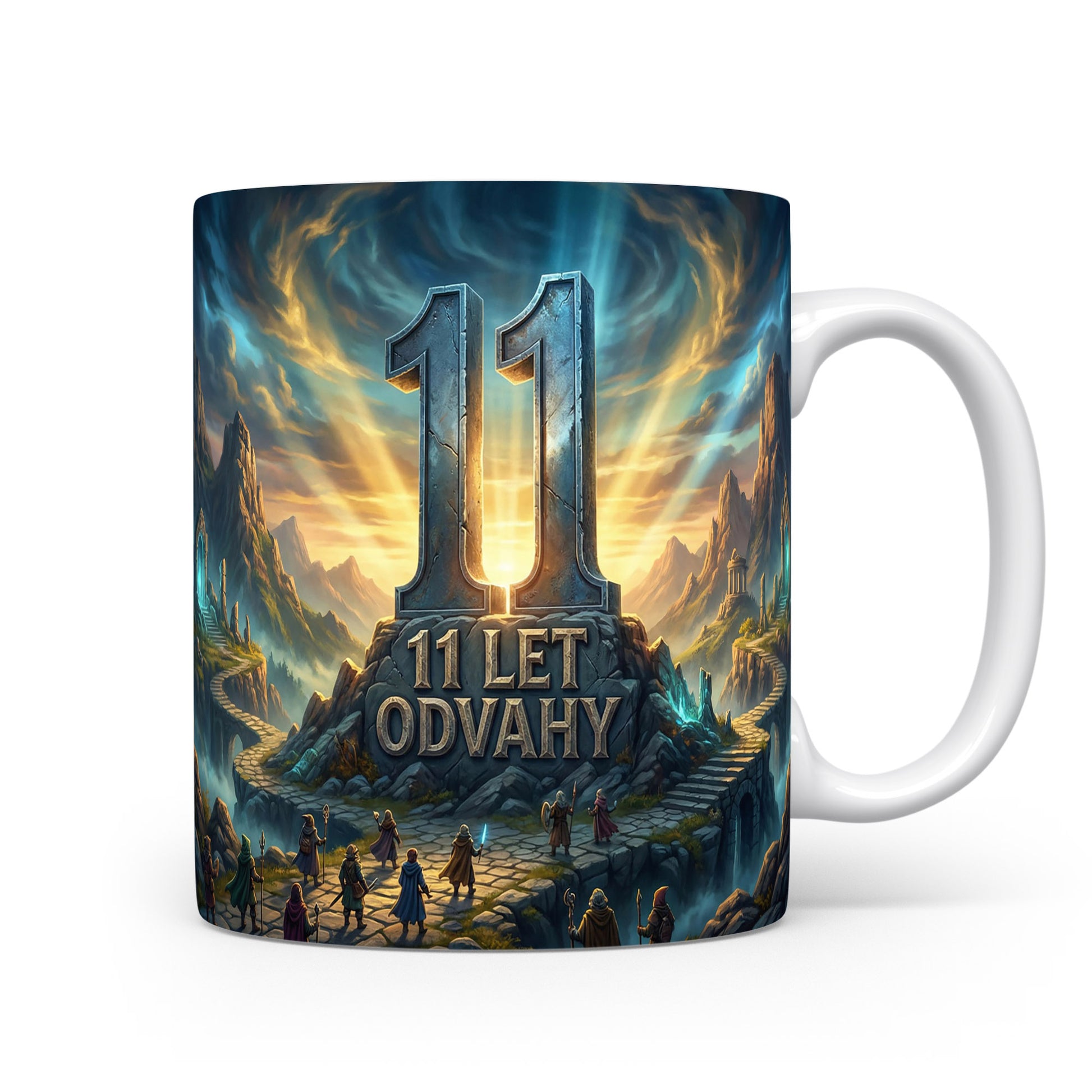 Hrnček s nápisem 11 let odvahy