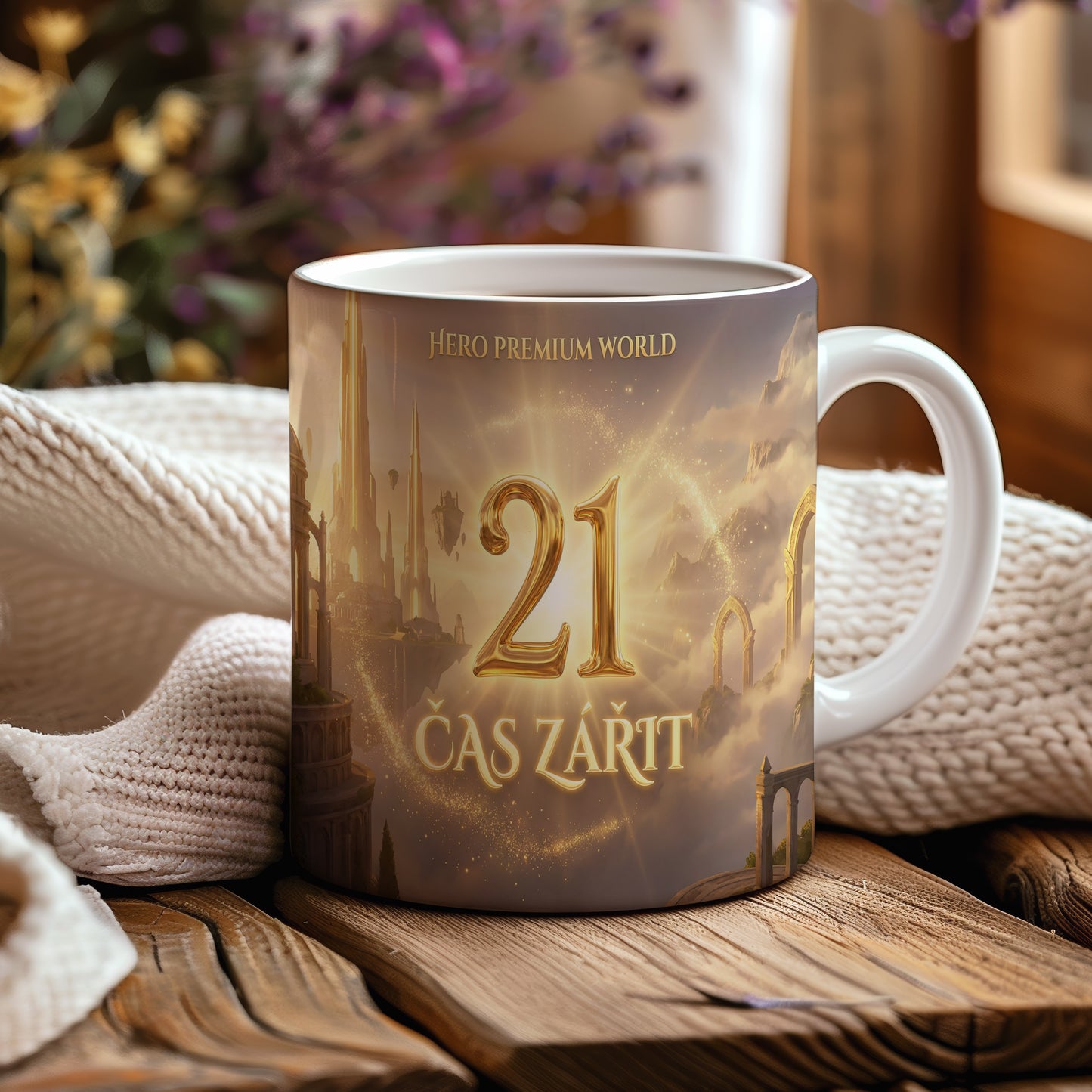Narozeninový hrnek 21 let – ČAS ZÁŘIT