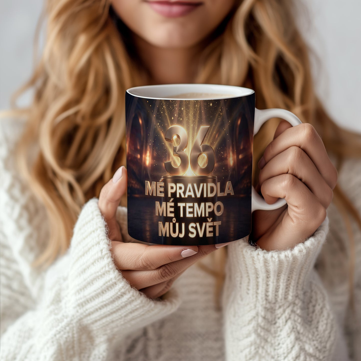 Narozeninový hrnek 36 let – MÉ PRAVIDLA MÉ TEMPO MŮJ SVĚT