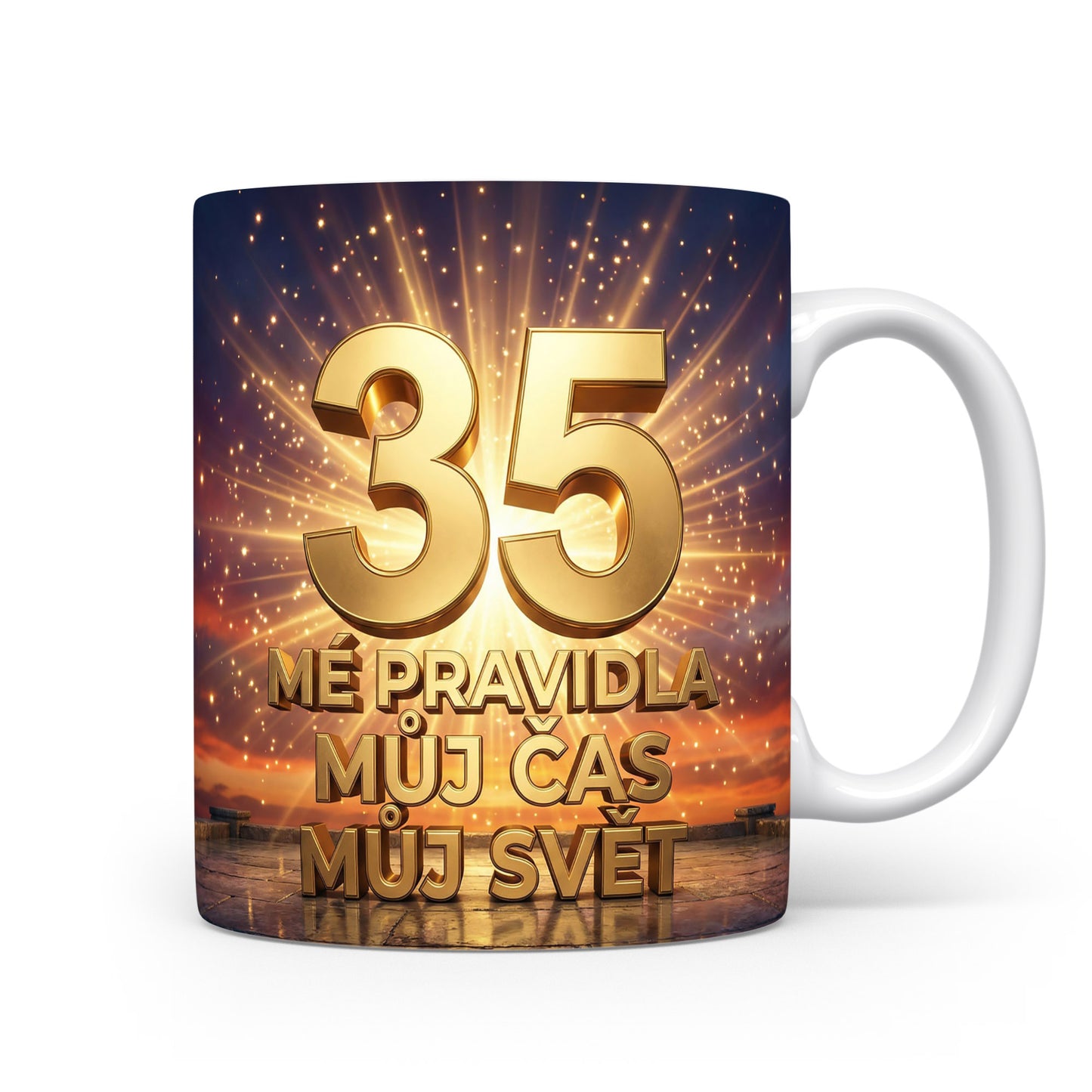 Narozeninový hrnek s věkem 35