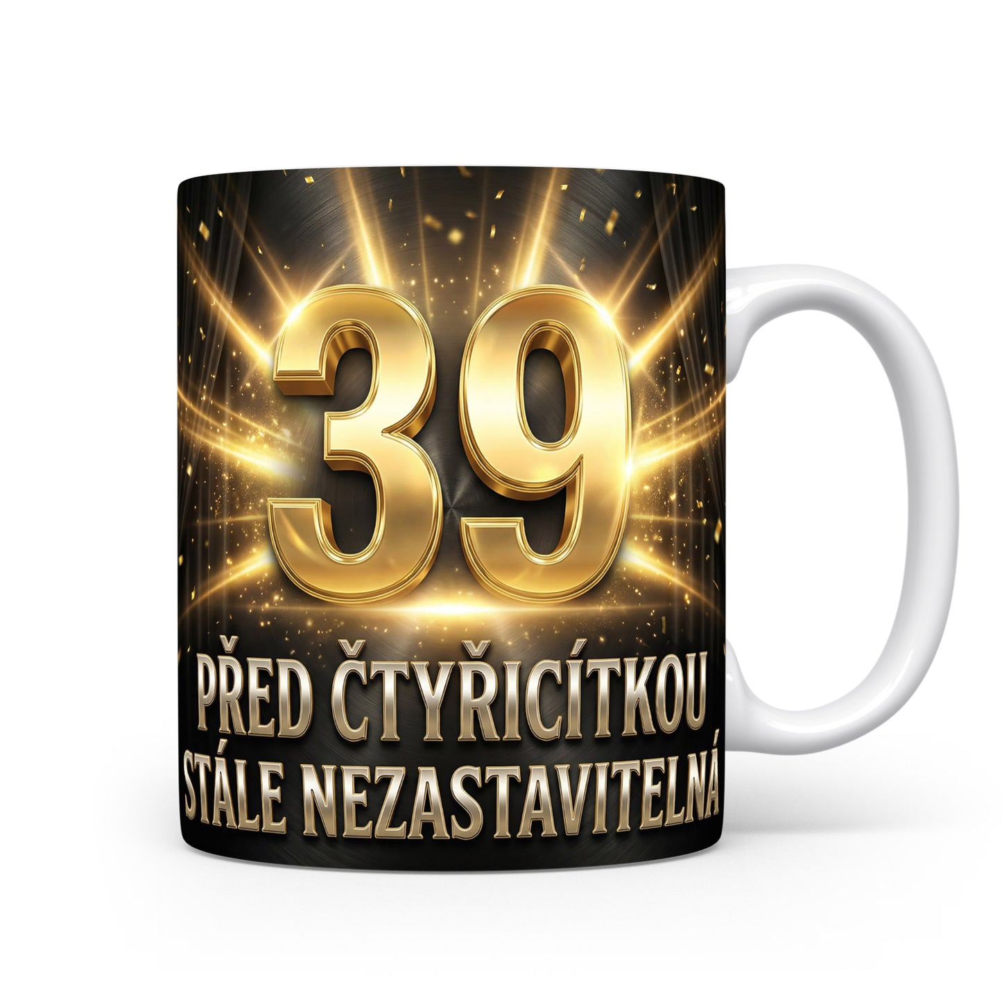 Narozeninový hrnek s věkem 39