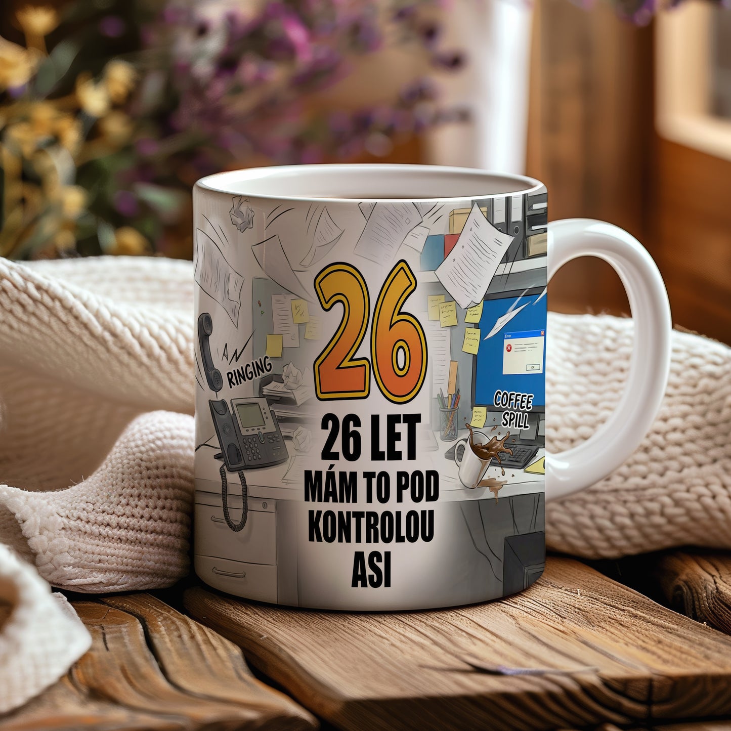 Narozeninový hrnek 26 let – 26 LET MÁM TO POD KONTROLOU ASI