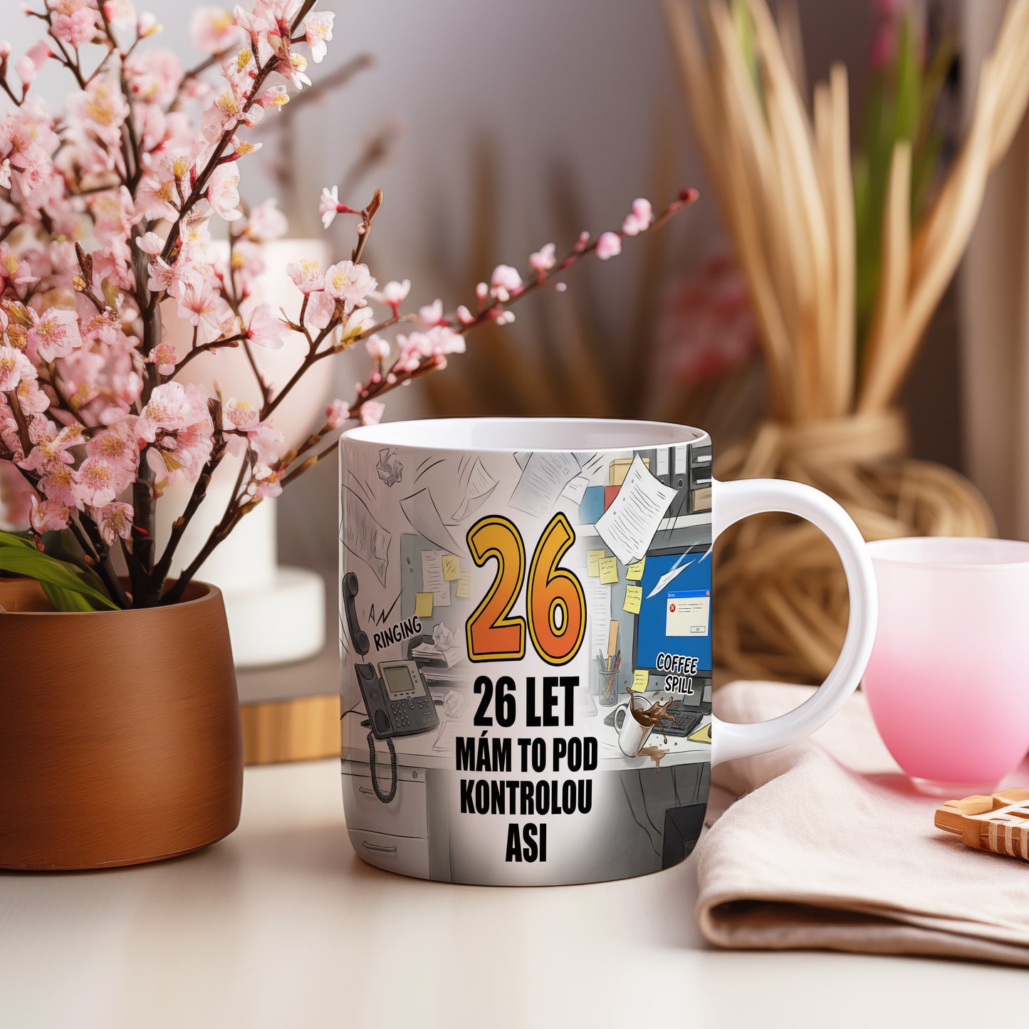 Narozeninový hrnek 26 let – 26 LET MÁM TO POD KONTROLOU ASI