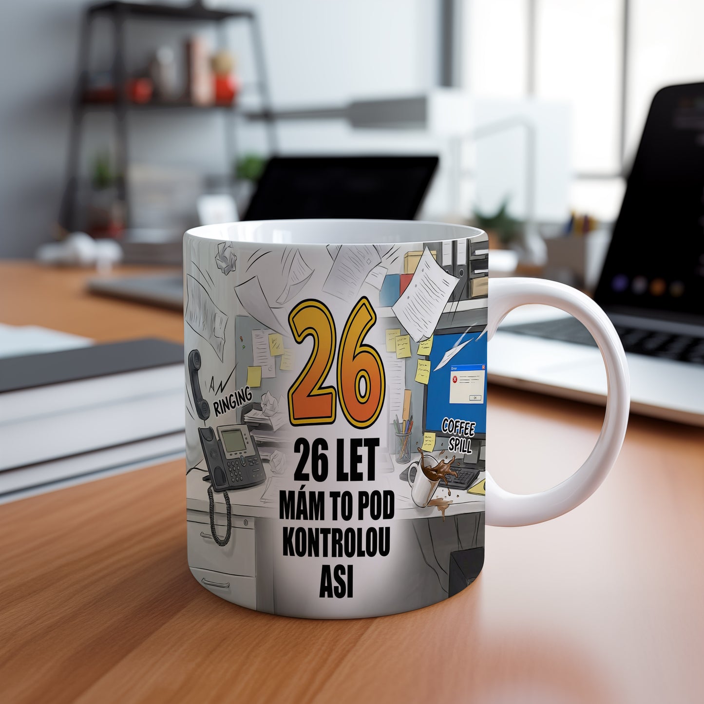 Narozeninový hrnek 26 let – 26 LET MÁM TO POD KONTROLOU ASI