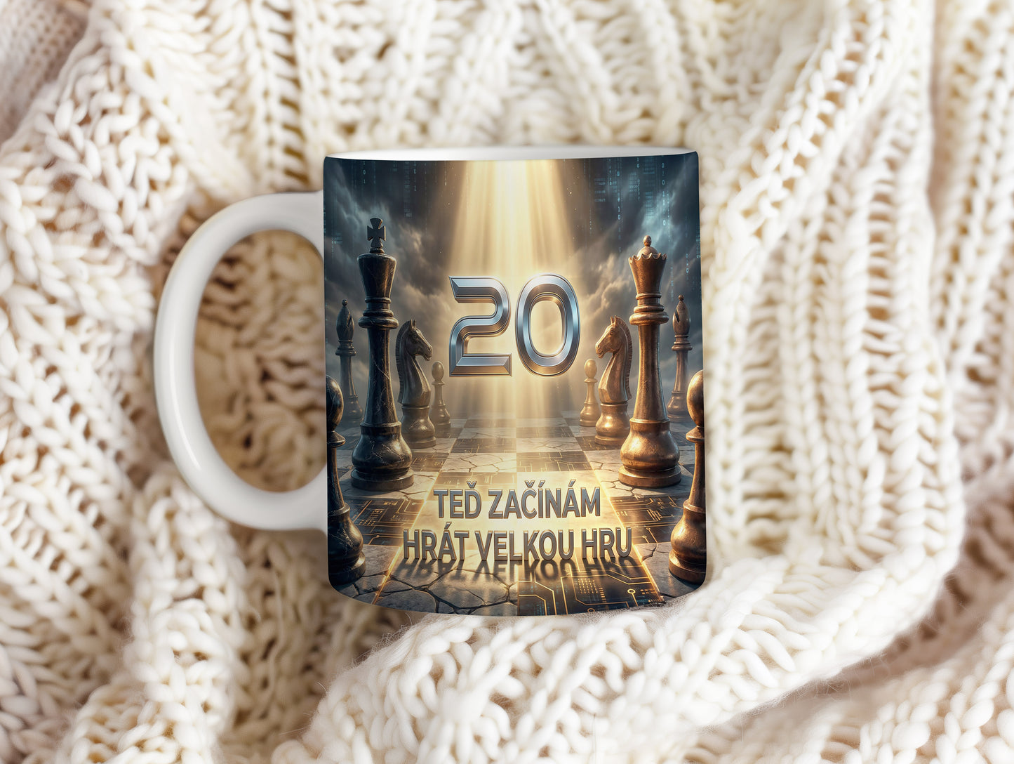 Narozeninový hrnek 20 let – TEĎ ZAČÍNÁM HRÁT VELKOU HRU