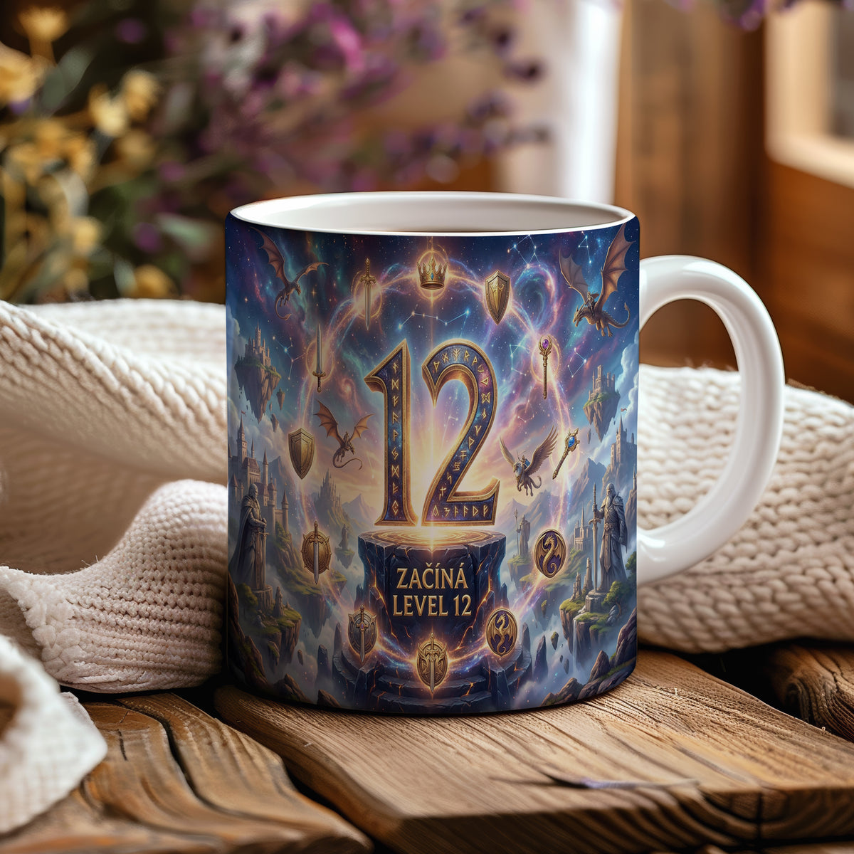 Narozeninový hrnek 12 let – ZAČÍNÁ LEVEL 12