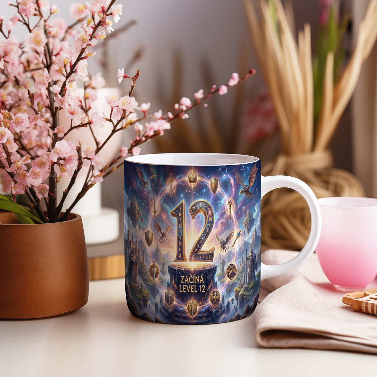 Narozeninový hrnek 12 let – ZAČÍNÁ LEVEL 12