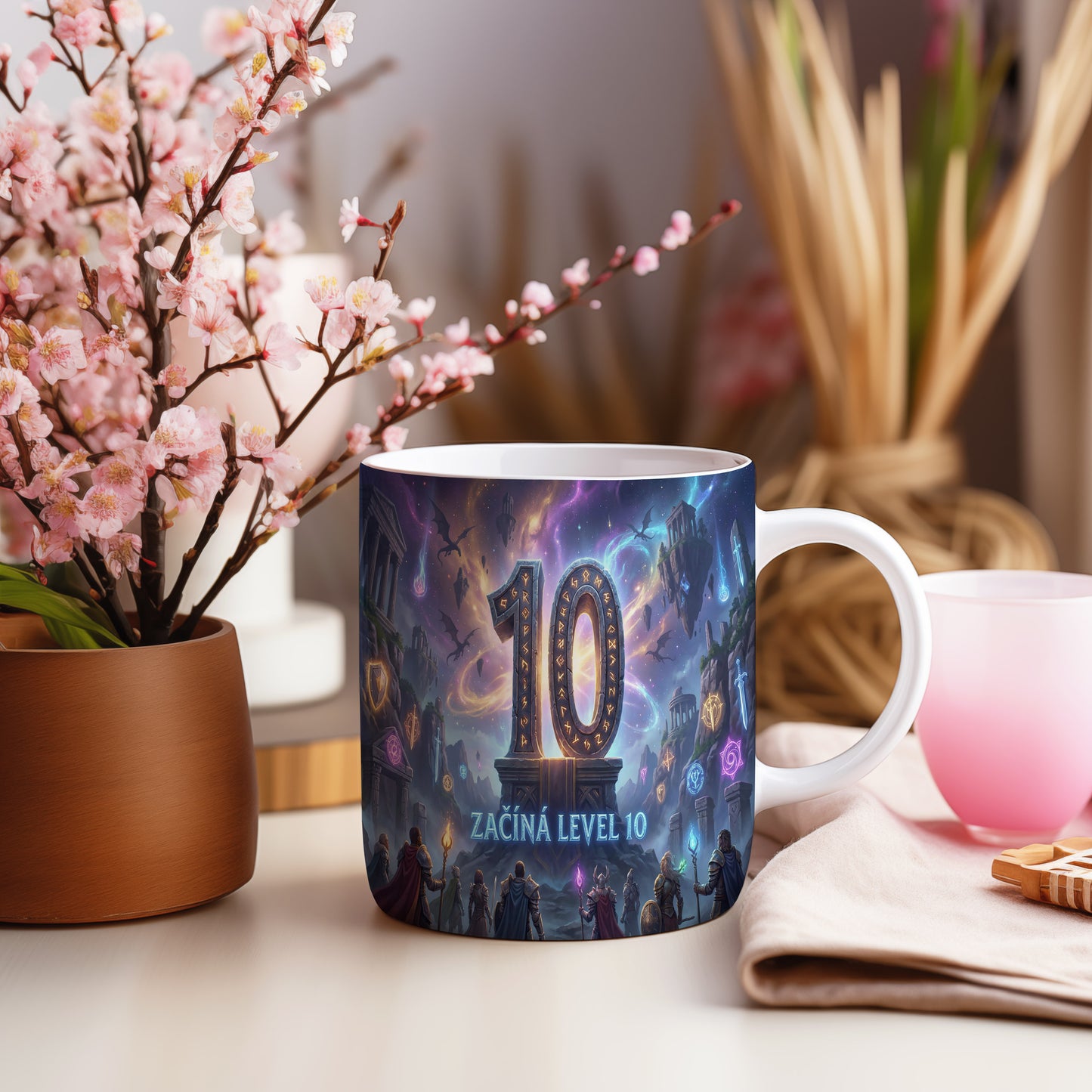 Narozeninový hrnek 10 let – ZAČÍNÁ LEVEL 10