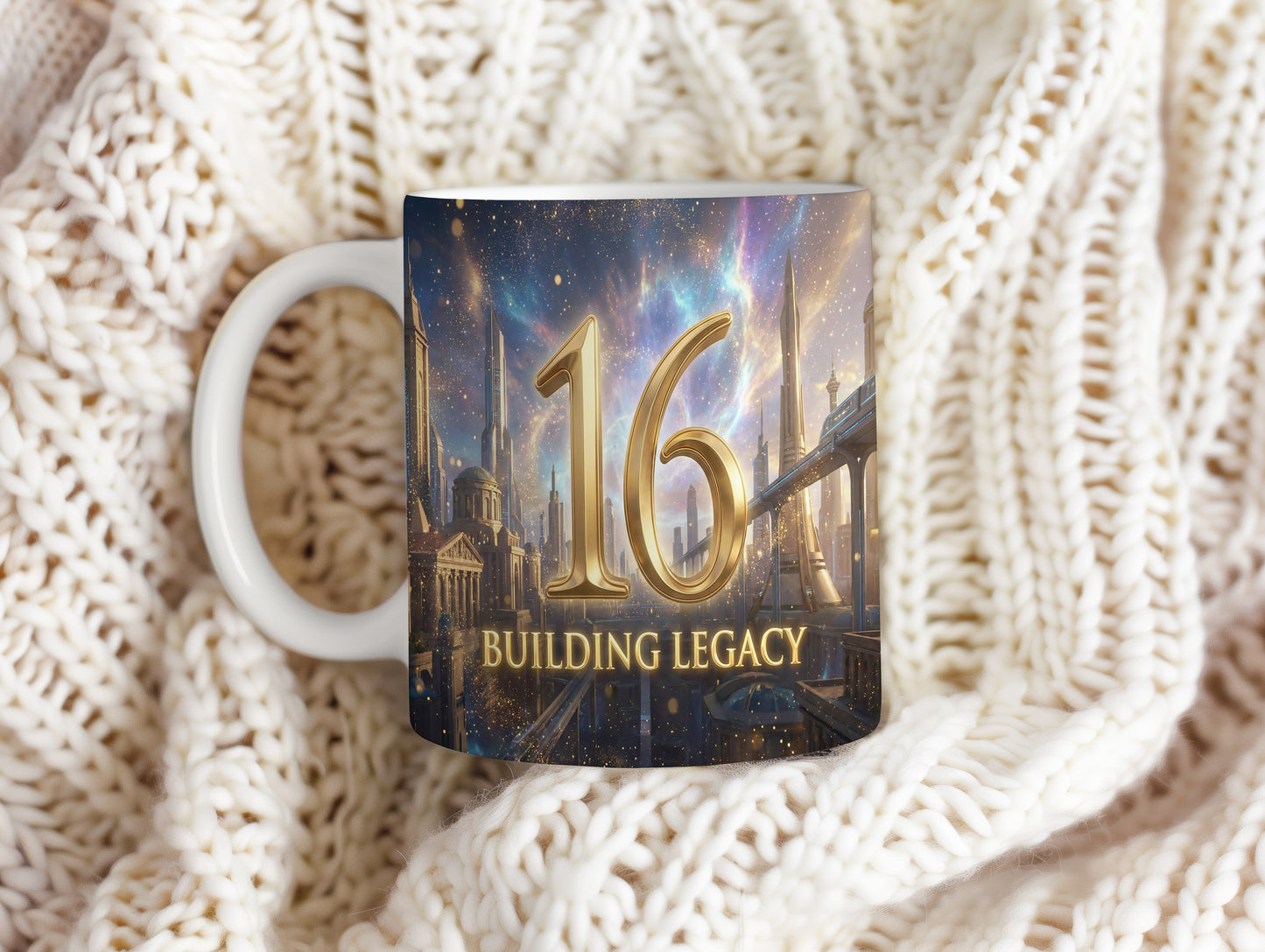Narozeninový hrnek 16 let – BUILDING LEGACY