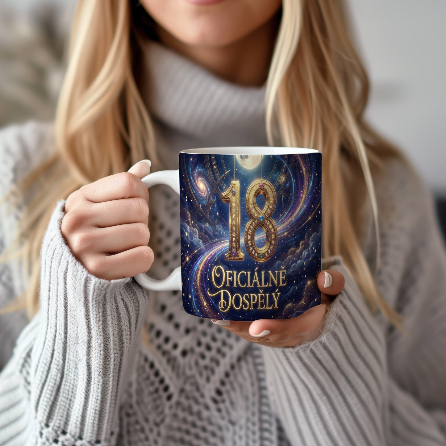 Narozeninový hrnek 18 let – OFICIÁLNĚ DOSPĚLÝ