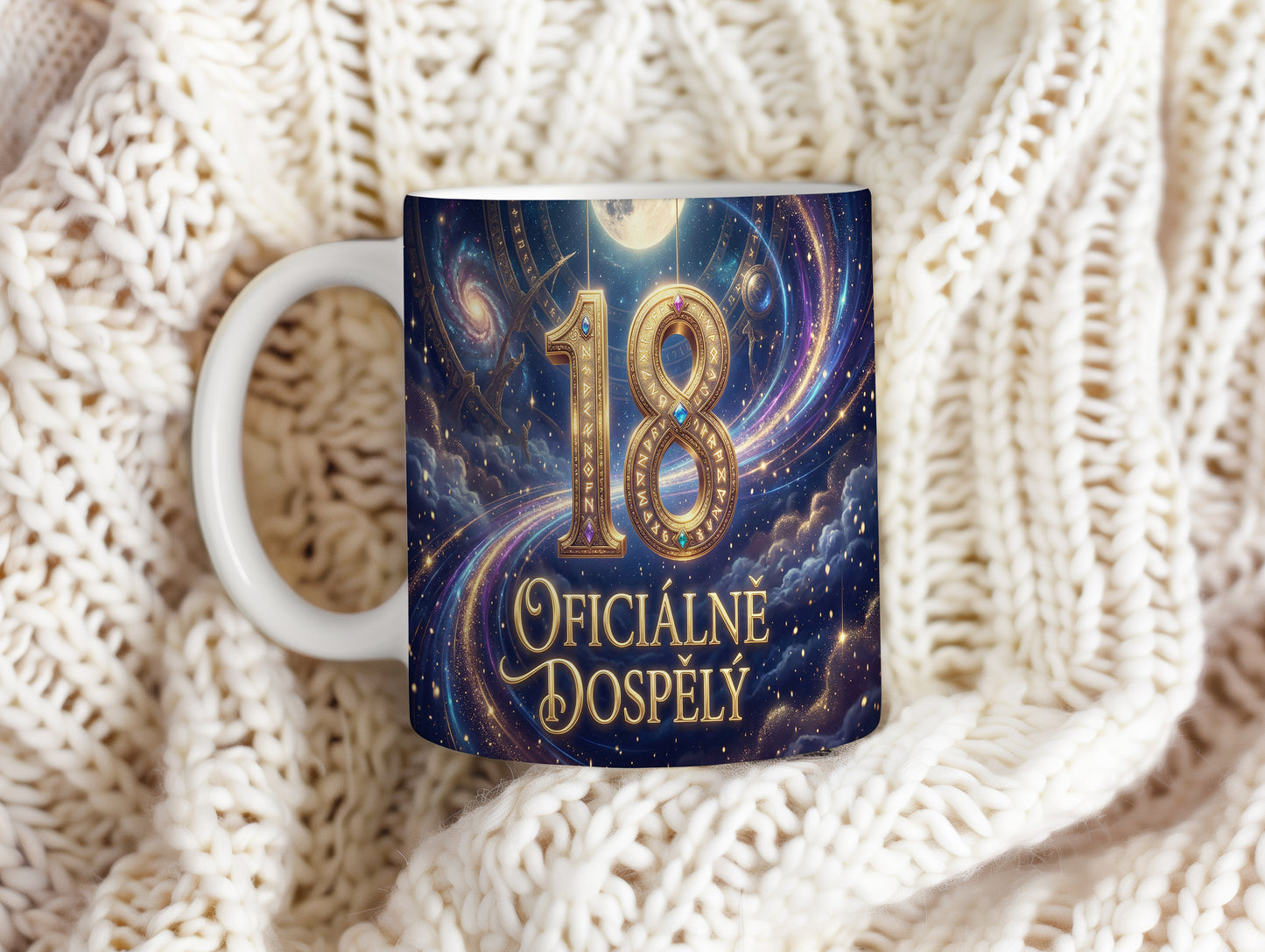 Narozeninový hrnek 18 let – OFICIÁLNĚ DOSPĚLÝ