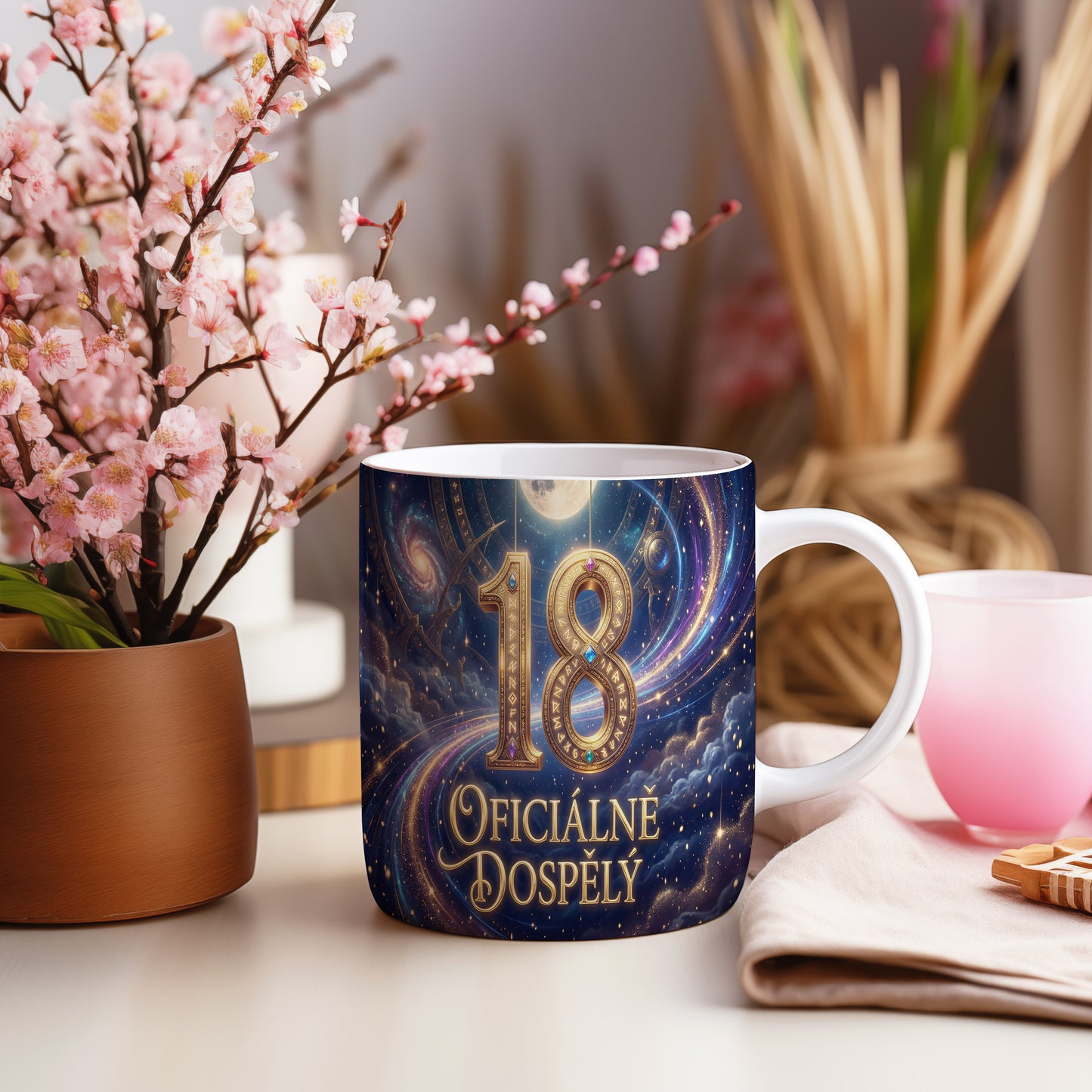 Narozeninový hrnek 18 let – OFICIÁLNĚ DOSPĚLÝ