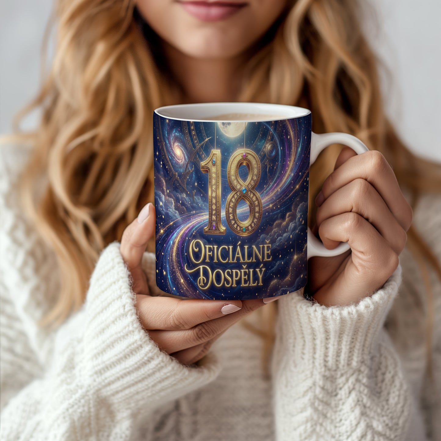 Narozeninový hrnek 18 let – OFICIÁLNĚ DOSPĚLÝ