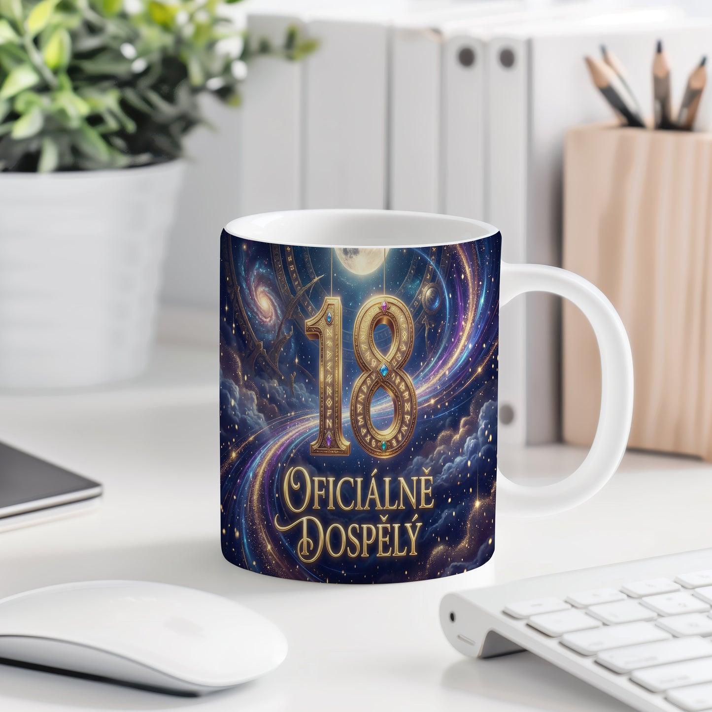 Narozeninový hrnek 18 let – OFICIÁLNĚ DOSPĚLÝ