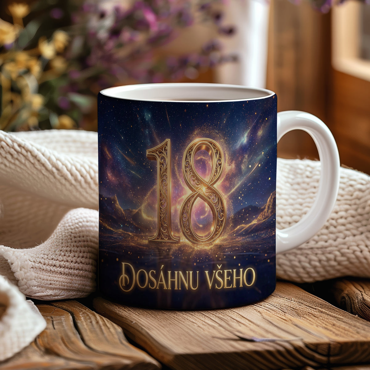 Narozeninový hrnek 18 let – Dosáhnu všeho