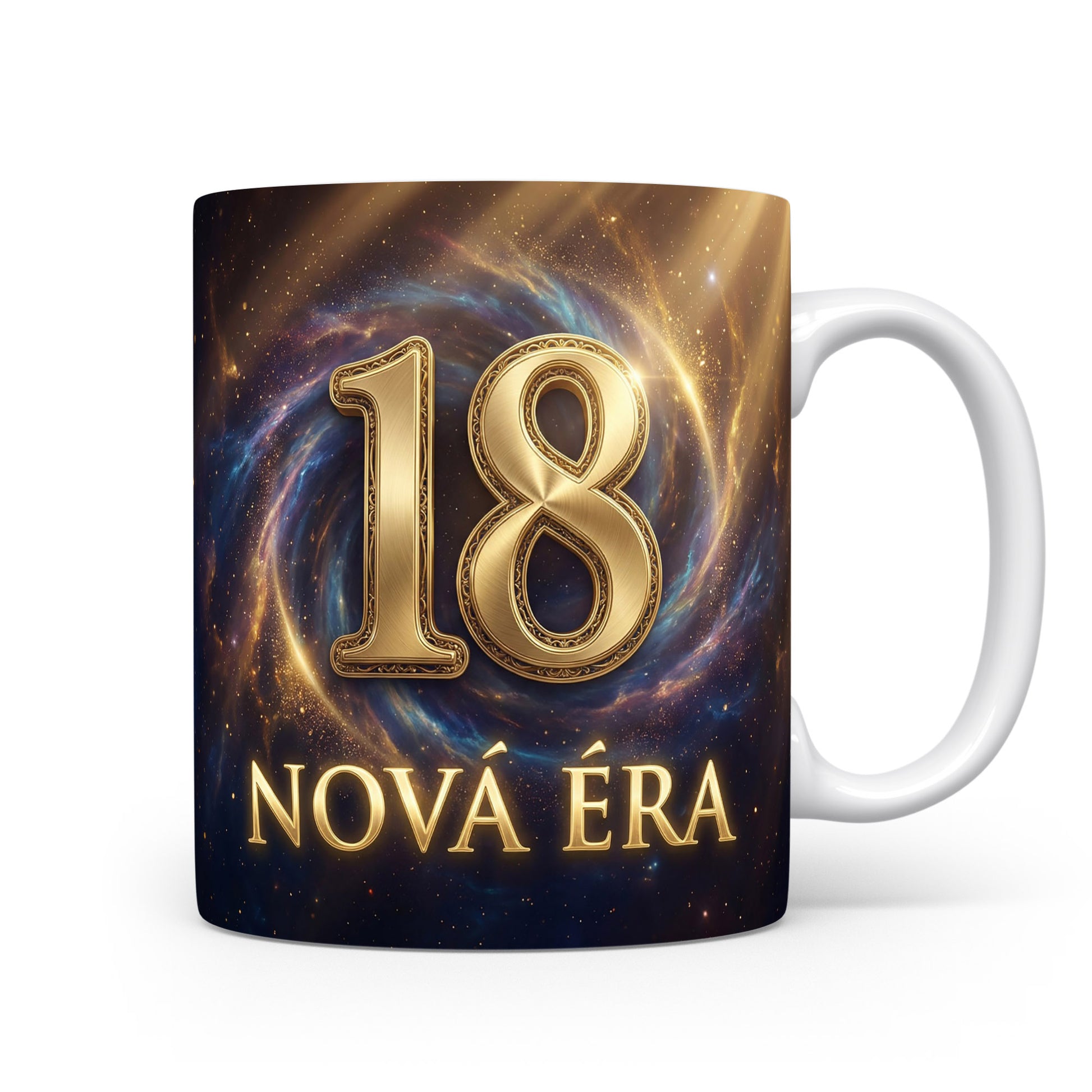 Hrnček s nápisem 18 NOVÁ ÉRA